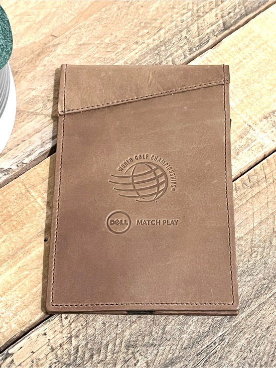 Cru Golf Other - Cru Golf WGC Dell Match Play Genuine Distressed Leather Scorecard Holder